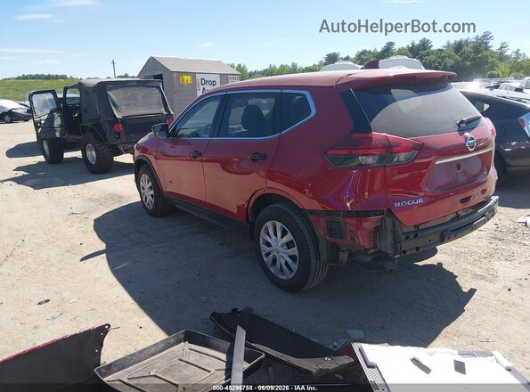 JN8AT2MV1HW265584 2017 NISSAN ROGUE Red Trasero izquierdo