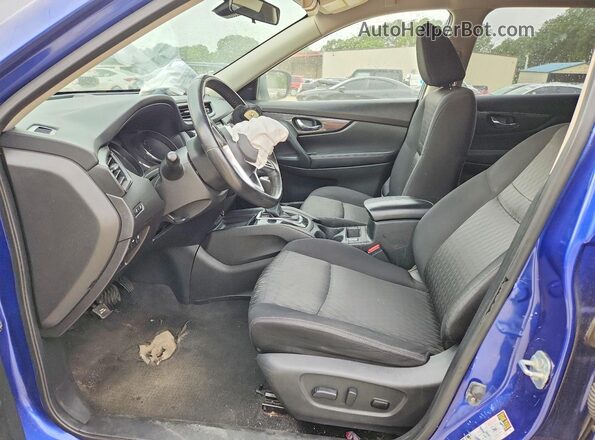 JN8AT2MV1KW371153 2019 NISSAN ROGUE Blue Вид салону спереду