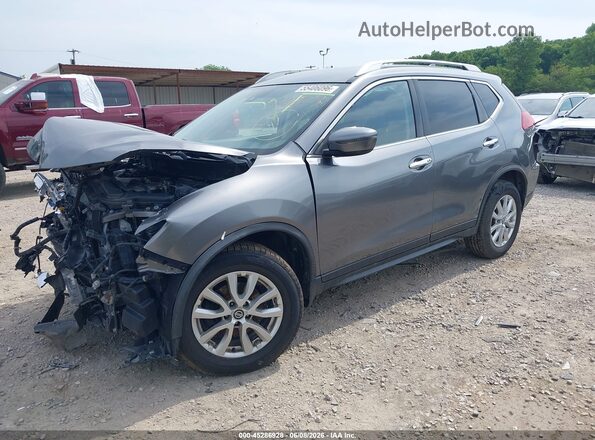 JN8AT2MV1KW386882 2019 NISSAN ROGUE Gray წინა მარცხენა ხედი სამი მეოთხედიდან
