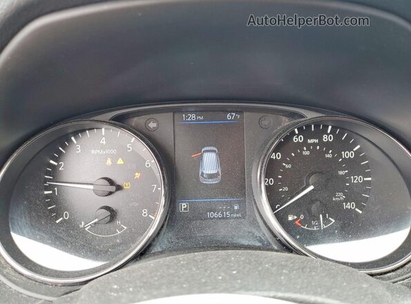 JN8AT2MV1KW393573 2019 NISSAN ROGUE Black ხელსაწყოთა პანელის ხედი