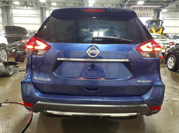 JN8AT2MV1LW144398 2020 NISSAN ROGUE Blue Հետևի տեսք