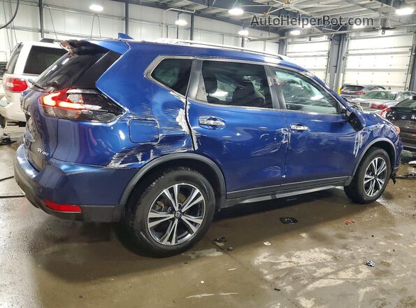 JN8AT2MV1LW144398 2020 NISSAN ROGUE Blue Հետևի աջ