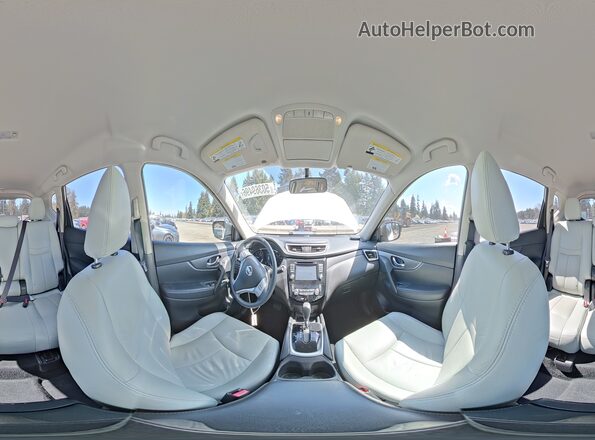 JN8AT2MV2GW142746 2016 NISSAN ROGUE White Панорамний вид салону 360°