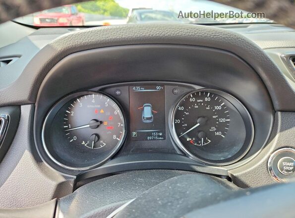 JN8AT2MV2HW277226 2017 NISSAN ROGUE White Սարքավորումների վահանակի տեսք