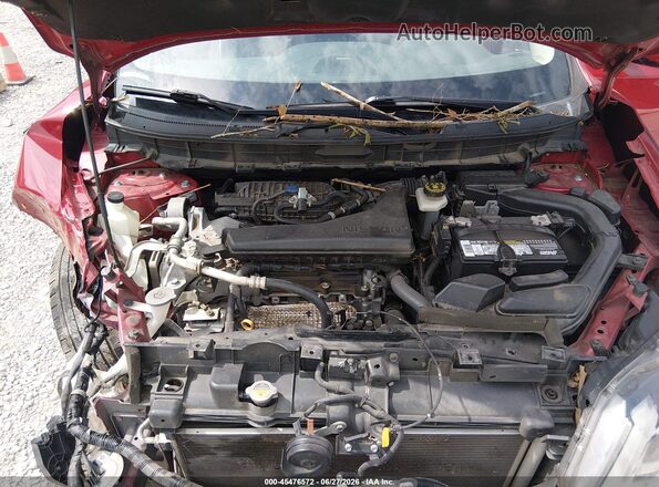 JN8AT2MV2HW278912 2017 NISSAN ROGUE Red Вид ззаду