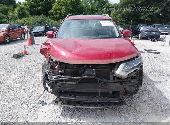 JN8AT2MV2HW278912 2017 NISSAN ROGUE Red Вид панелі приладів