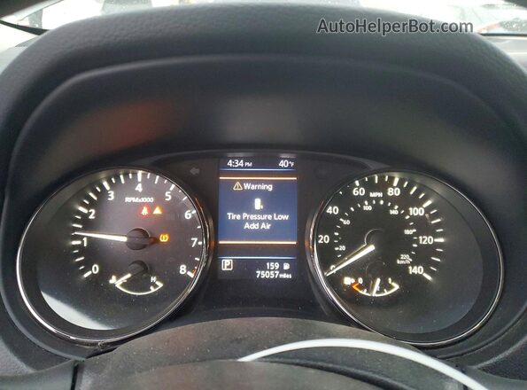 JN8AT2MV2JW303913 2018 NISSAN ROGUE Gray Instrument cluster view