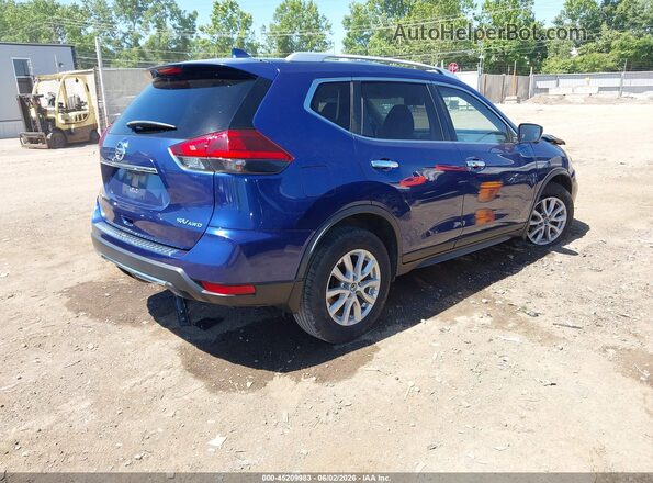 JN8AT2MV2JW347135 2018 NISSAN ROGUE Blue Tył prawy