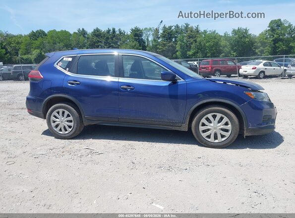 JN8AT2MV2KW376037 2019 NISSAN ROGUE Blue Rear interior view