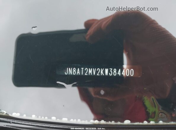JN8AT2MV2KW384400 2019 NISSAN ROGUE Silver Vista del compartimento del motor
