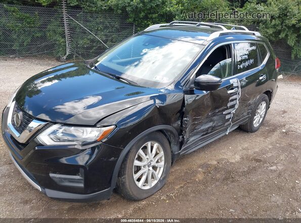 JN8AT2MV2KW391587 2019 NISSAN ROGUE Черный Передняя левая четверть