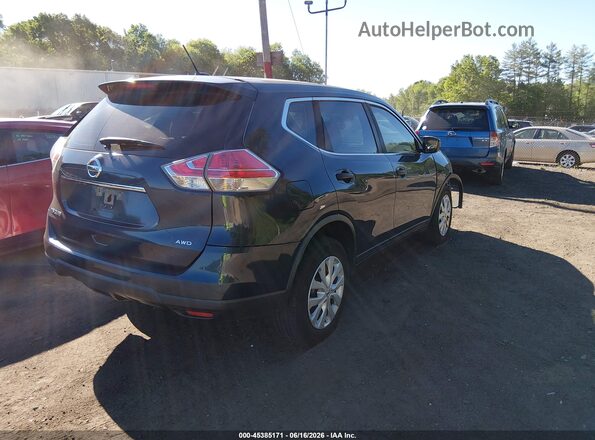 JN8AT2MV3GW150869 2016 NISSAN ROGUE Синий Задняя правая четверть