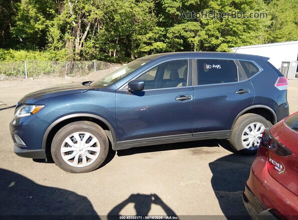 JN8AT2MV3GW150869 2016 NISSAN ROGUE Синий Панорамный вид салона 360°
