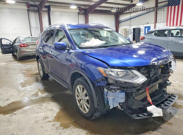 JN8AT2MV3HW008345 2017 NISSAN ROGUE Blue Передня права чверть