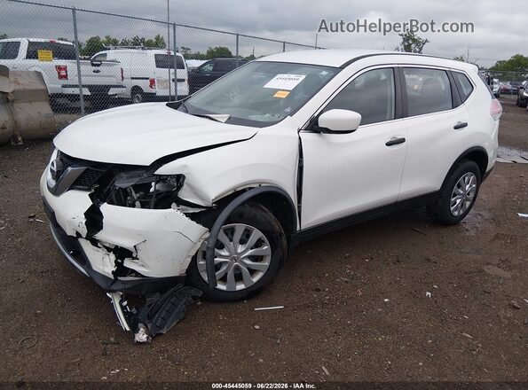 JN8AT2MV4GW153179 2016 NISSAN ROGUE White Առջևի ձախ երեք քառորդ տեսարան