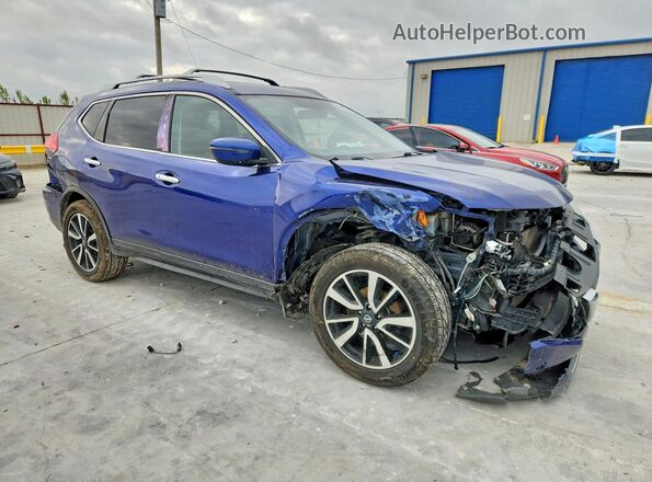 JN8AT2MV4HW024490 2017 NISSAN ROGUE Blue Передня права чверть