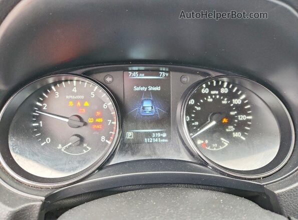 JN8AT2MV4HW024490 2017 NISSAN ROGUE Blue Вид щитка приладів