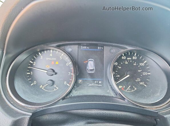 JN8AT2MV4JW305372 2018 NISSAN ROGUE Gray Instrument cluster view