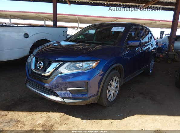JN8AT2MV5HW004457 2017 NISSAN ROGUE Blue Առջևի ձախ երեք քառորդ տեսարան