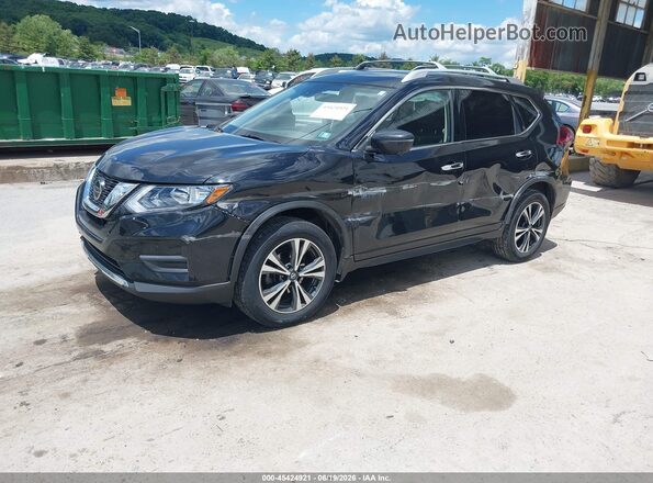 JN8AT2MV5KW400704 2019 NISSAN ROGUE Black წინა მარცხენა ხედი სამი მეოთხედიდან