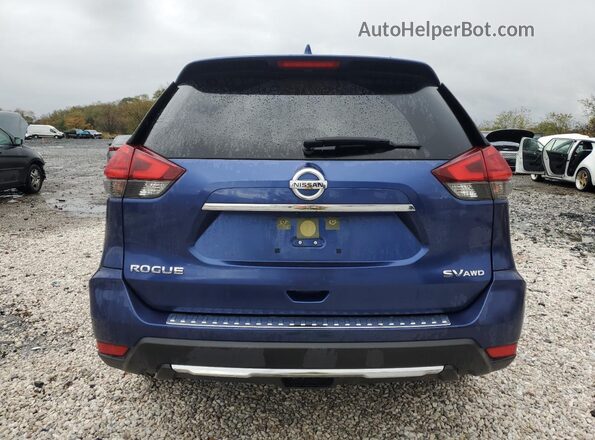 JN8AT2MV6HW007173 2017 NISSAN ROGUE Blue Հետևի տեսք