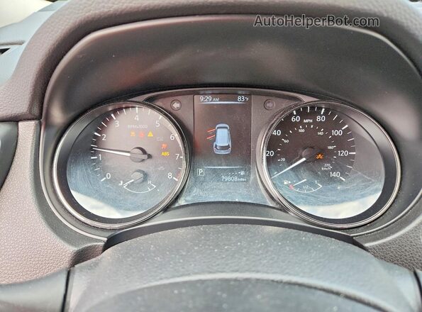 JN8AT2MV6HW281361 2017 NISSAN ROGUE Gray Instrument cluster view