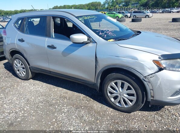 JN8AT2MV7GW139566 2016 NISSAN ROGUE Silver Widok z przodu