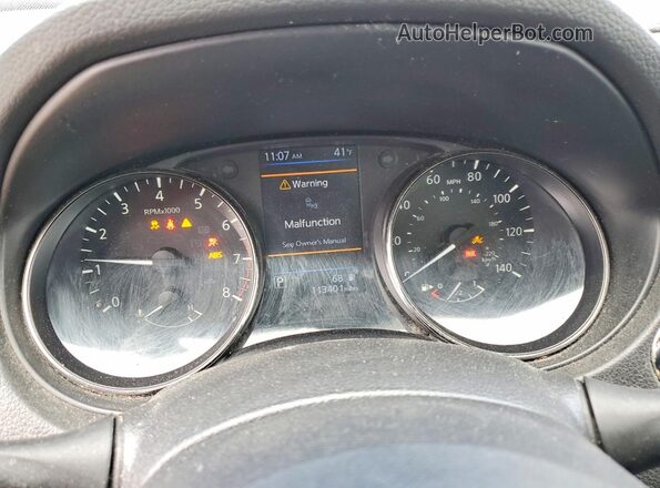 JN8AT2MV7JW323641 2018 NISSAN ROGUE White Вид щитка приладів