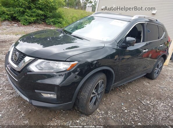 JN8AT2MV7KW401188 2019 NISSAN ROGUE Black Առջևի ձախ երեք քառորդ տեսարան