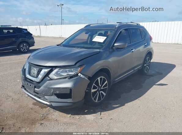 JN8AT2MV8HW019633 2017 NISSAN ROGUE Gray Առջևի ձախ երեք քառորդ տեսարան