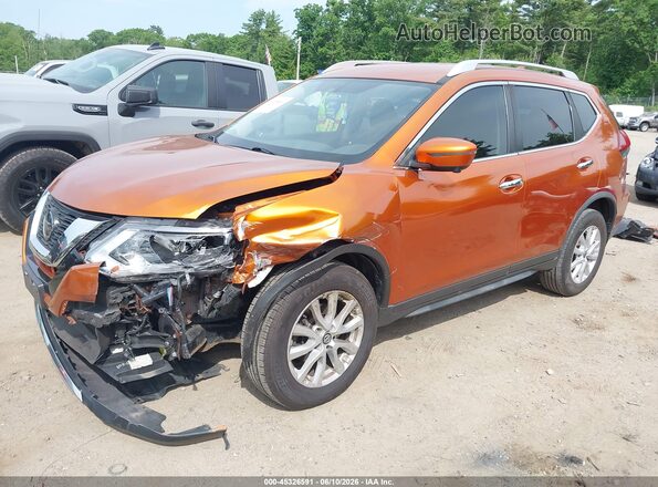 JN8AT2MV9JW308459 2018 NISSAN ROGUE Orange Առջևի ձախ երեք քառորդ տեսարան