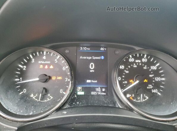 JN8AT2MV9LW134718 2020 NISSAN ROGUE Silver ხელსაწყოთა პანელის ხედი