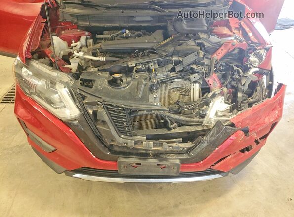 JN8AT2MVXHW276440 2017 NISSAN ROGUE Красный Вид подкапотного пространства