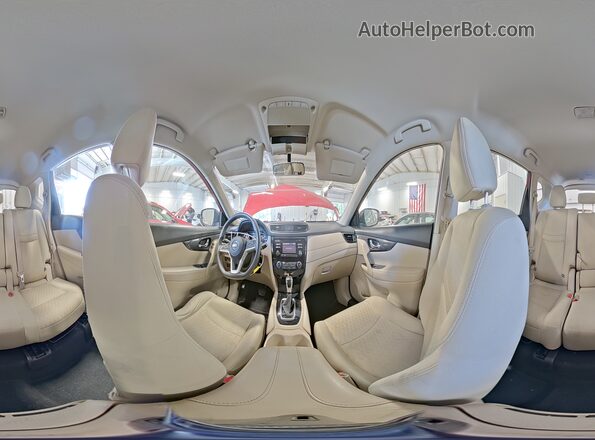 JN8AT2MVXHW276440 2017 NISSAN ROGUE Красный Панорамный вид салона 360°