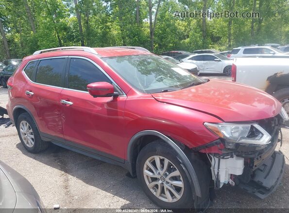 JN8AT2MVXHW281122 2017 NISSAN ROGUE Red Rear interior view