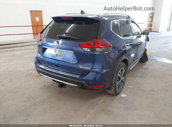 JN8AT2MVXKW377744 2019 NISSAN ROGUE Blue უკანა მარჯვენა