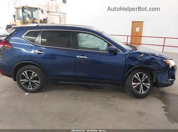JN8AT2MVXKW377744 2019 NISSAN ROGUE Blue უკანა სალონის ხედი