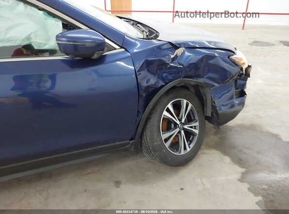 JN8AT2MVXKW377744 2019 NISSAN ROGUE Blue წინა ხედი