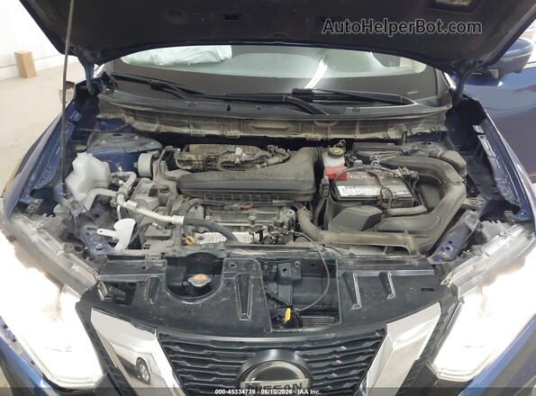 JN8AT2MVXKW377744 2019 NISSAN ROGUE Blue უკანა ხედი