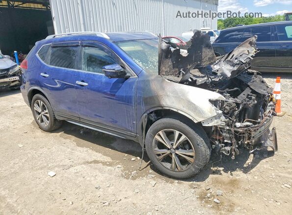 JN8AT2MVXKW382202 2019 NISSAN ROGUE Blue Front right