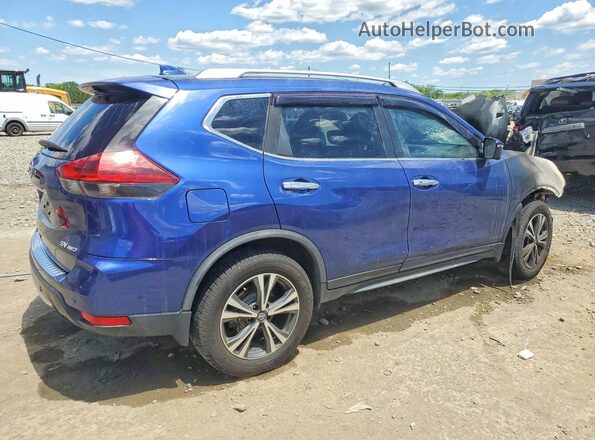JN8AT2MVXKW382202 2019 NISSAN ROGUE Blue Rear right