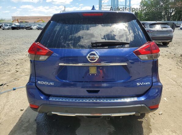 JN8AT2MVXKW382202 2019 NISSAN ROGUE Blue Rear view