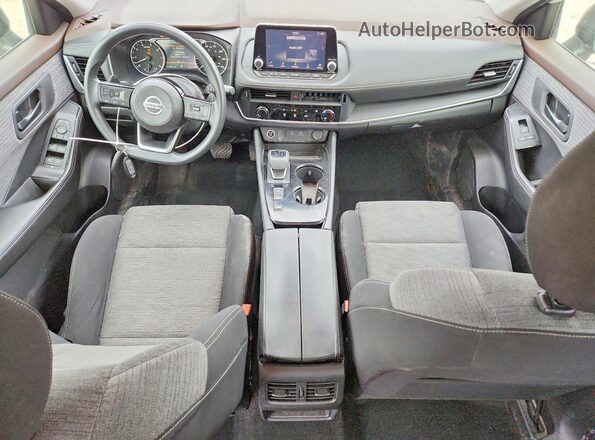 JN8AT3AA6MW000581 2021 NISSAN ROGUE White Вид панелі приладів