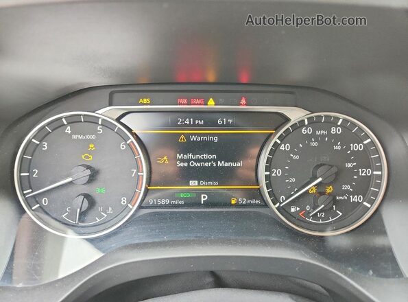 JN8AT3AA6MW000581 2021 NISSAN ROGUE White Вид щитка приладів