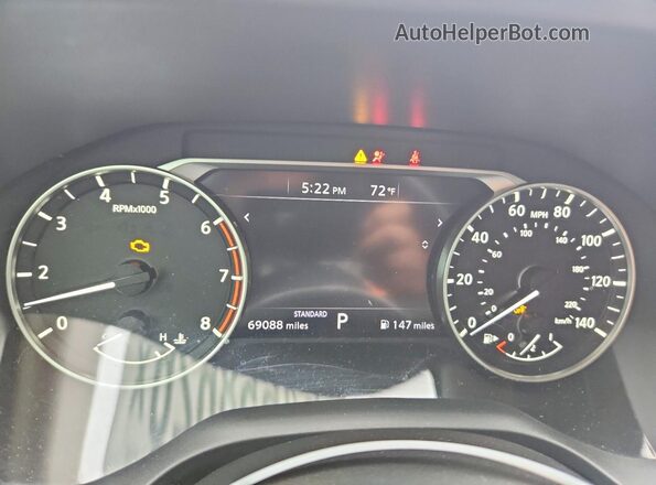 JN8AT3AA9MW004480 2021 NISSAN ROGUE Black ხელსაწყოთა პანელის ხედი