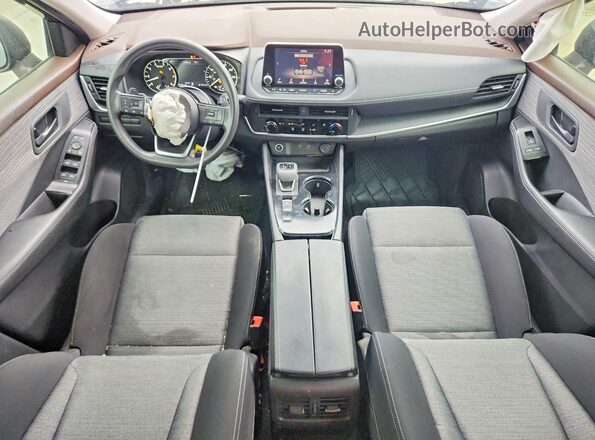 JN8AT3AA9MW004480 2021 NISSAN ROGUE Black წინა პანელის ხედი