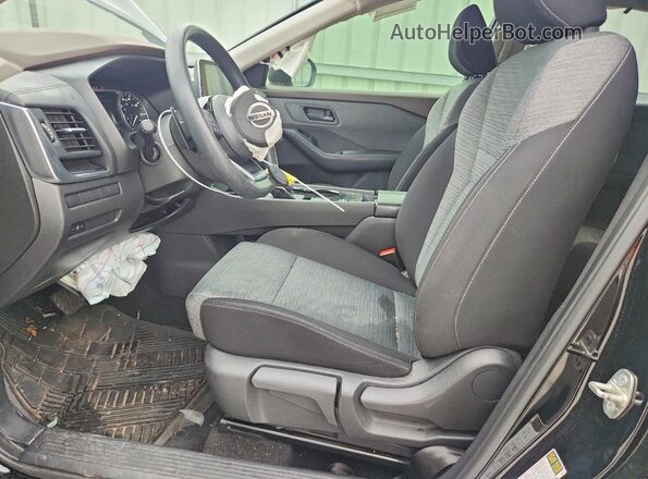 JN8AT3AA9MW004480 2021 NISSAN ROGUE Black წინა სალონის ხედი