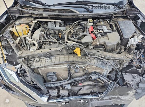 JN8AT3AA9MW004480 2021 NISSAN ROGUE Black ძრავის განყოფილების ხედი