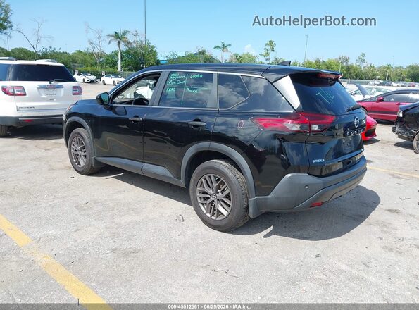JN8AT3AA9MW013258 2021 NISSAN ROGUE Black Задня ліва чверть