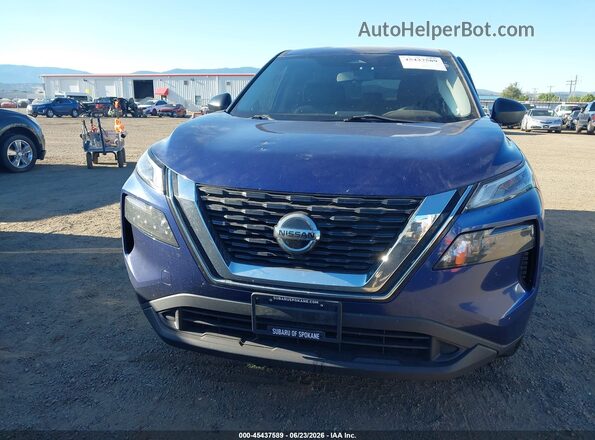 JN8AT3AB0MW206147 2021 NISSAN ROGUE Dark Blue უკანა სალონის ხედი